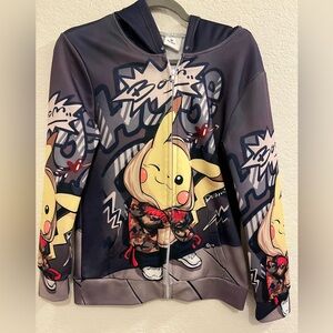 Pre-Loved Youth Zippered Pikachu Hoodie